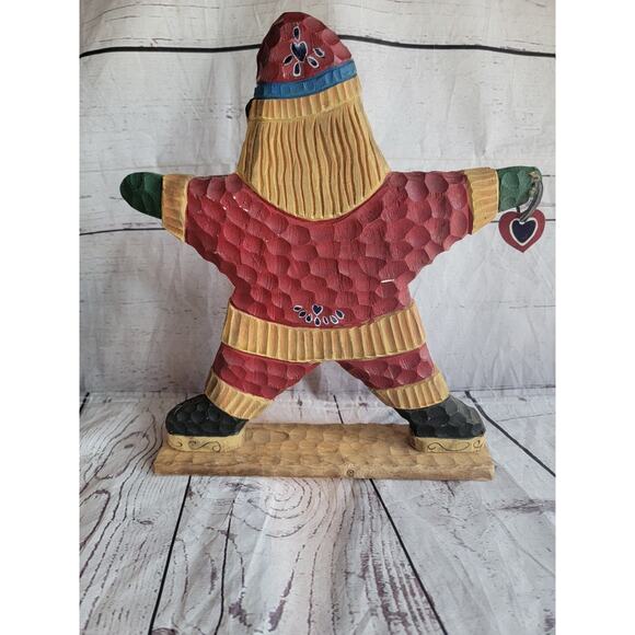 Vintage 11” Hand Carved Star Santa International Christmas Elements Of Folklore - Picture 7 of 8